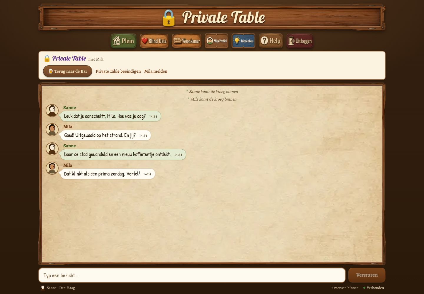 Private Table in PUB070
