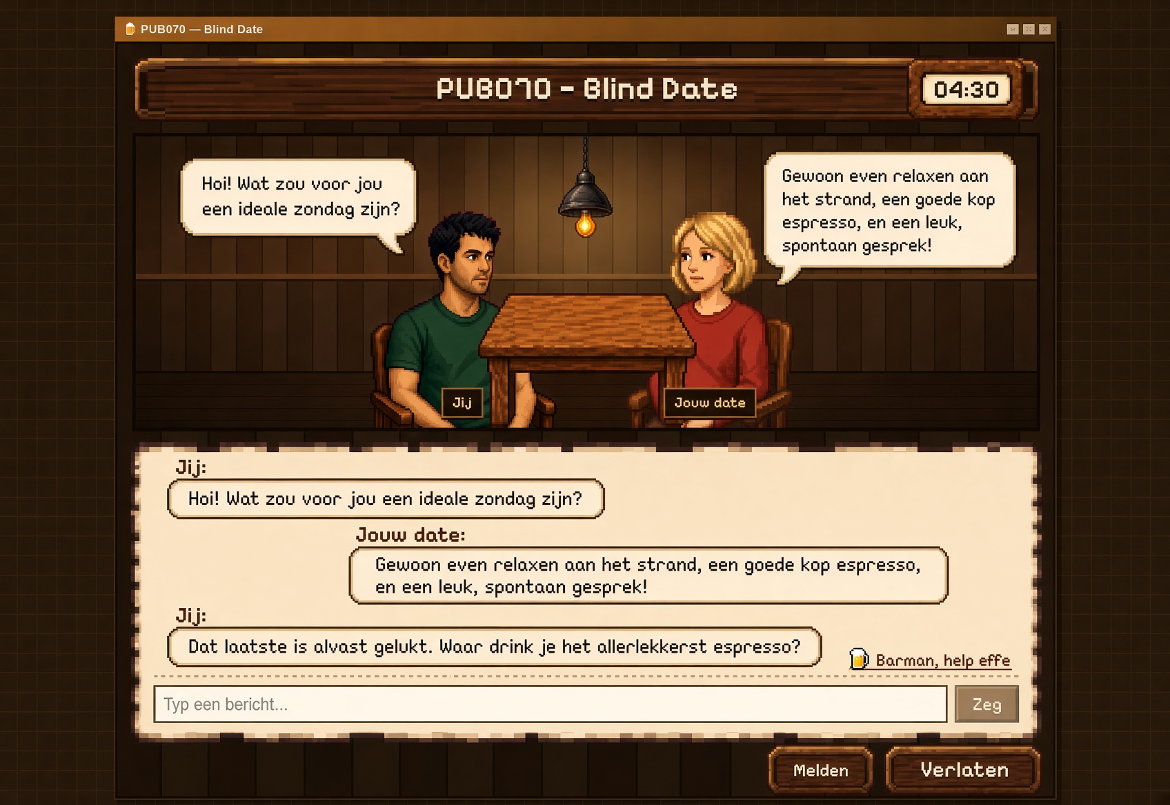 Blind Date in PUB070