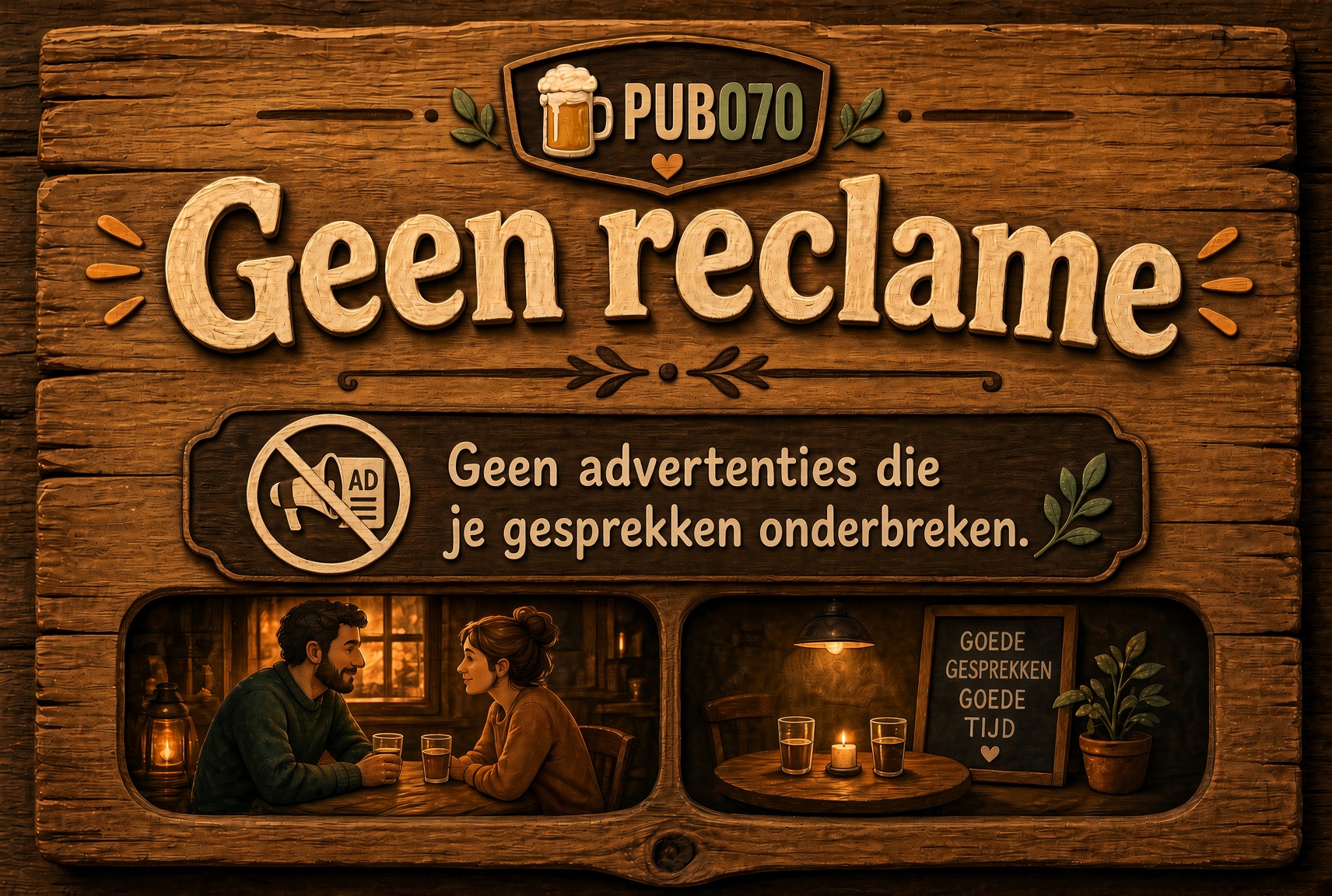 Geen reclame. Geen advertenties die je gesprekken onderbreken.
